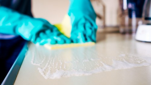 Protected online transaction with SSL encryption for carpet cleaning